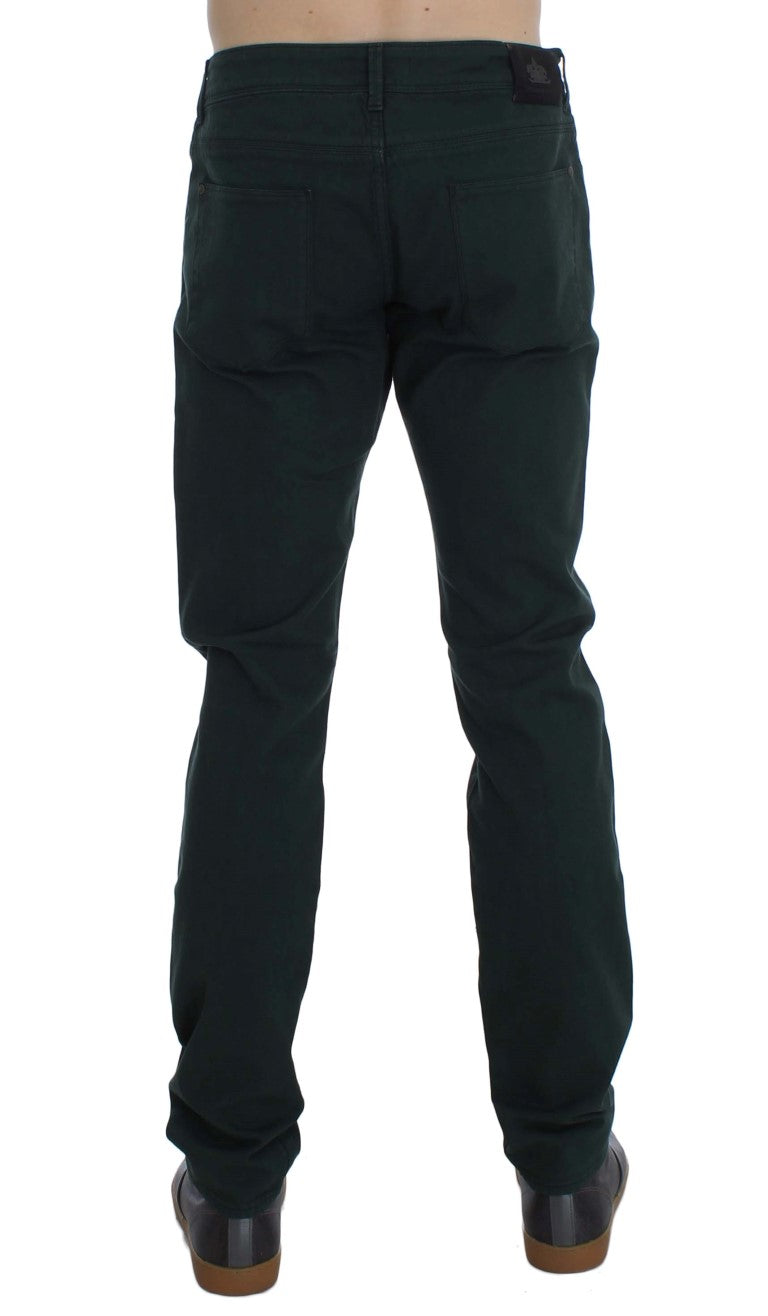 Ermanno Scervino Vaqueros Chic Verdes De Corte Recto