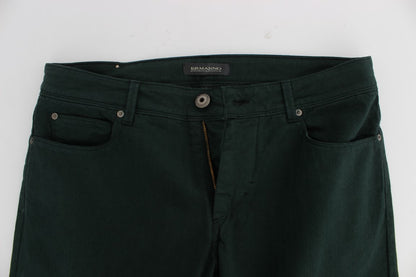 Ermanno Scervino Vaqueros Chic Verdes De Corte Recto