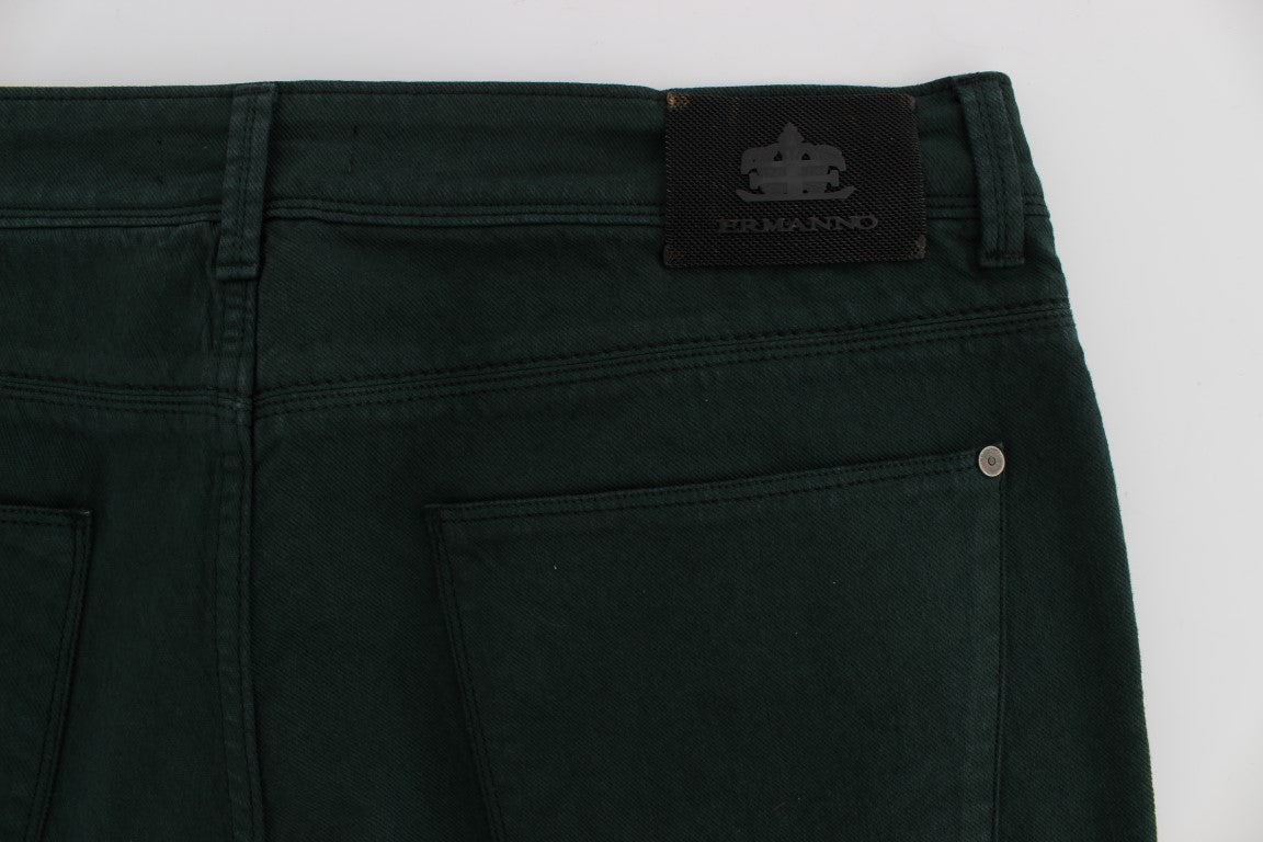Ermanno Scervino Vaqueros Chic Verdes De Corte Recto