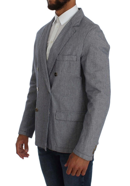 Elegante blazer cruzado azul de Master Coat