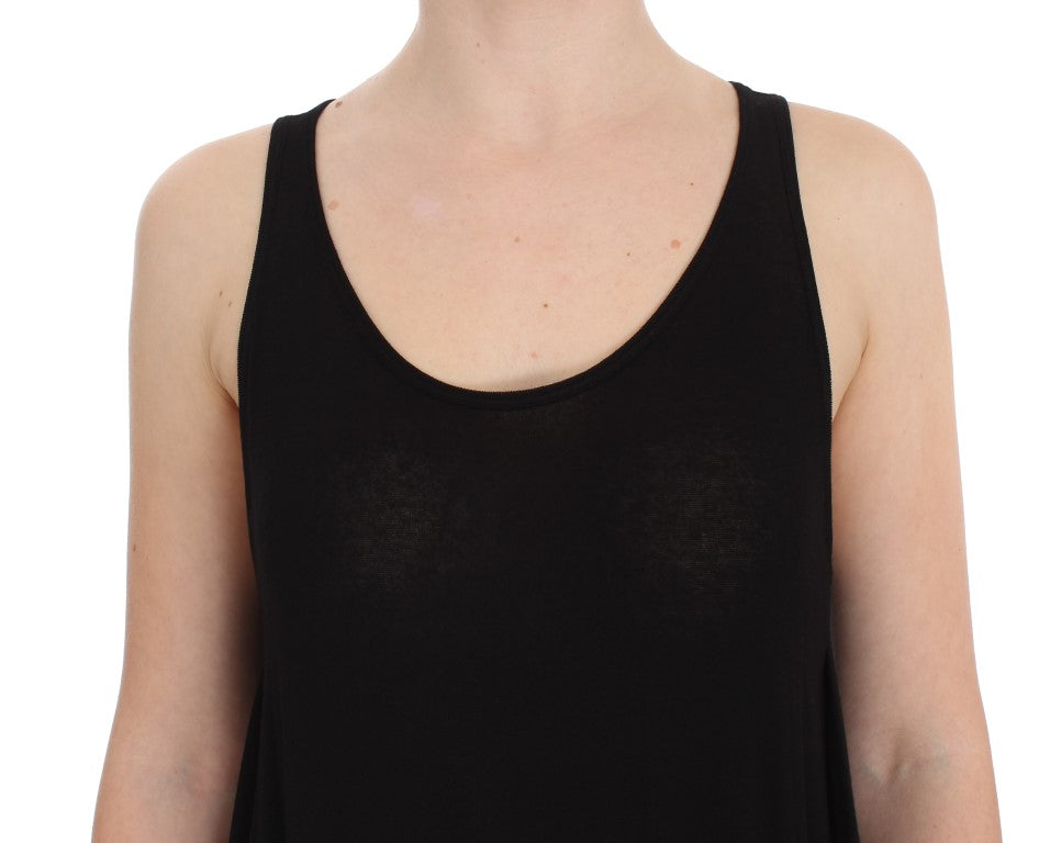 Blusa sin mangas elegante negra de PLEIN SUD