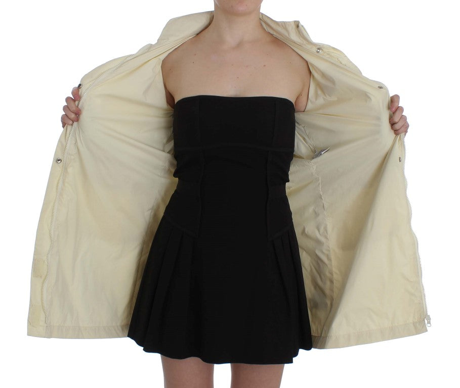 Chaqueta tipo gabardina beige elegante PAROSH