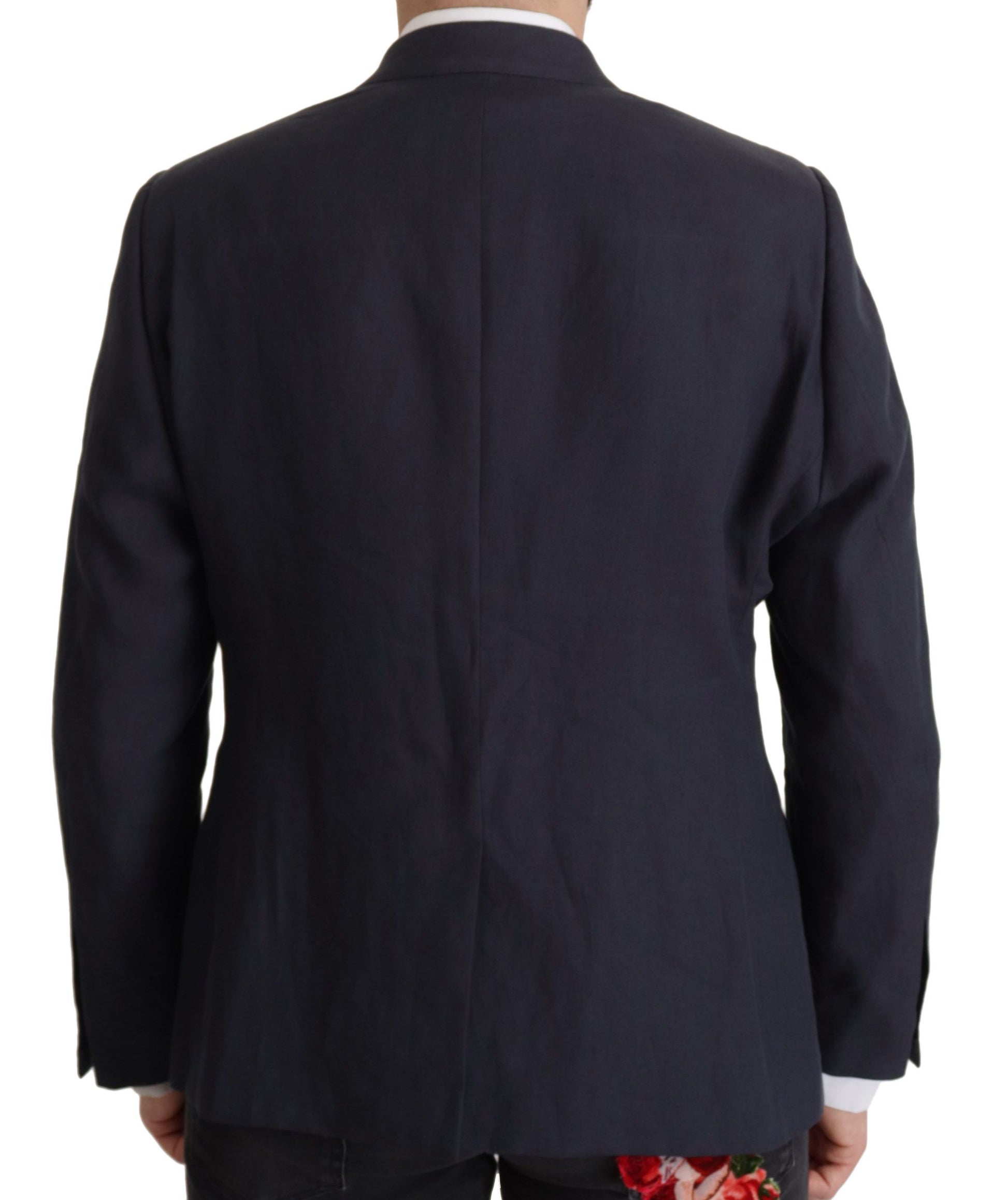 Blazer elegante de lino con botonadura sencilla de Dolce &amp; Gabbana