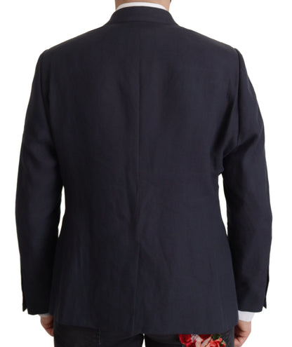 Blazer elegante de lino con botonadura sencilla de Dolce &amp; Gabbana