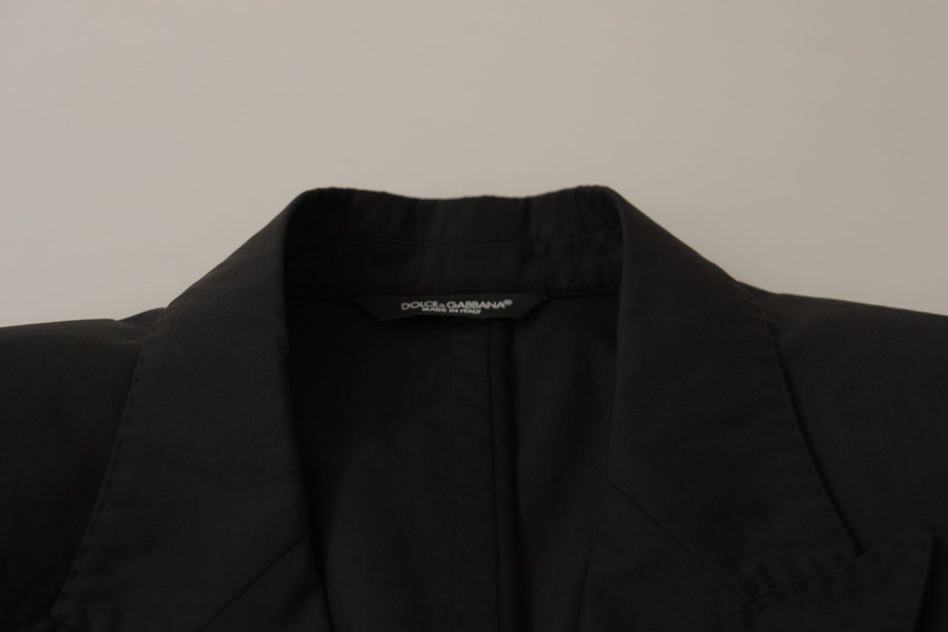 Blazer elegante de algodón negro Taormina de Dolce &amp; Gabbana