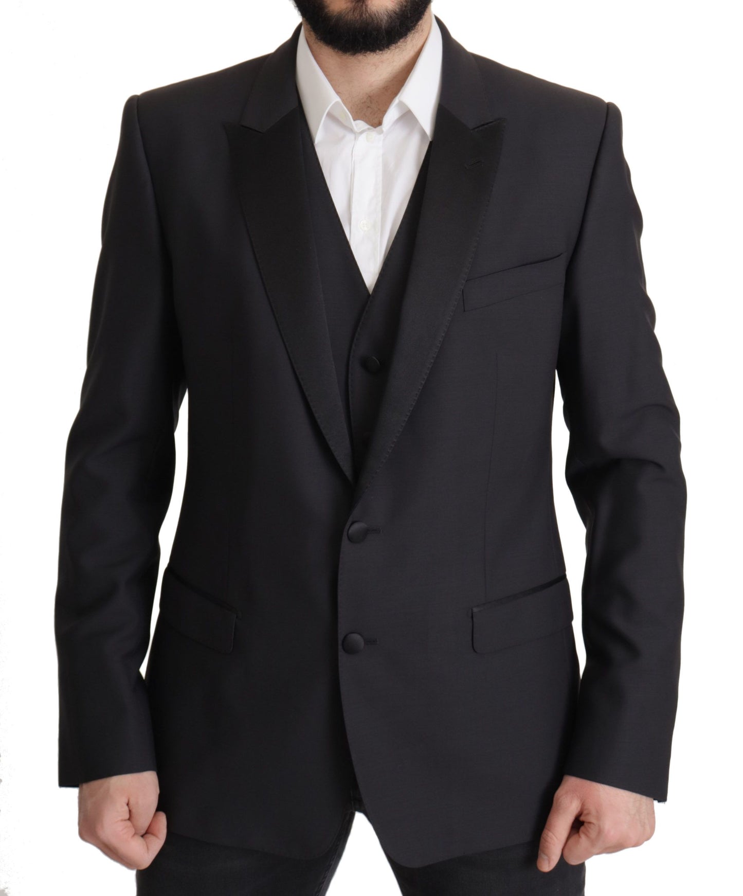 Blazer elegante de dos piezas con diseño de martini en azul oscuro de Dolce &amp; Gabbana