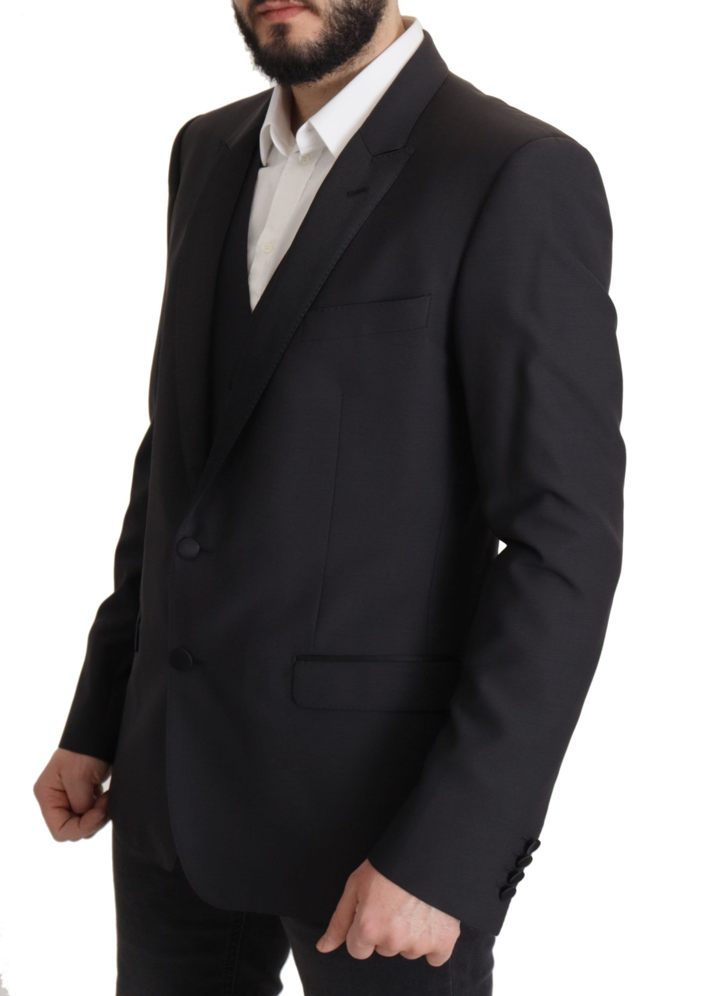 Blazer elegante de dos piezas con diseño de martini en azul oscuro de Dolce &amp; Gabbana
