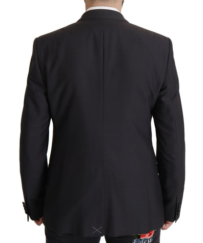 Blazer elegante de dos piezas con diseño de martini en azul oscuro de Dolce &amp; Gabbana
