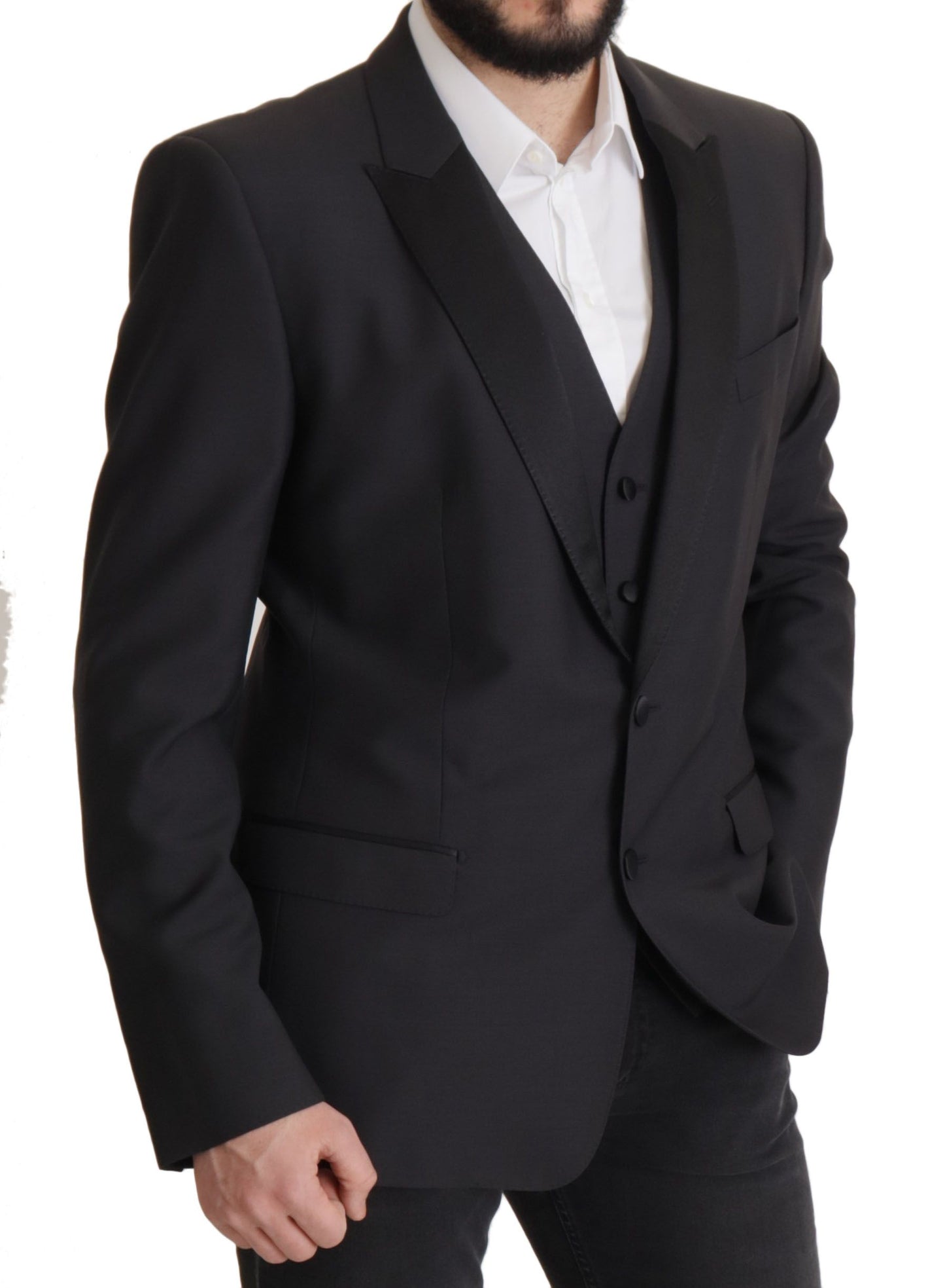 Blazer elegante de dos piezas con diseño de martini en azul oscuro de Dolce &amp; Gabbana