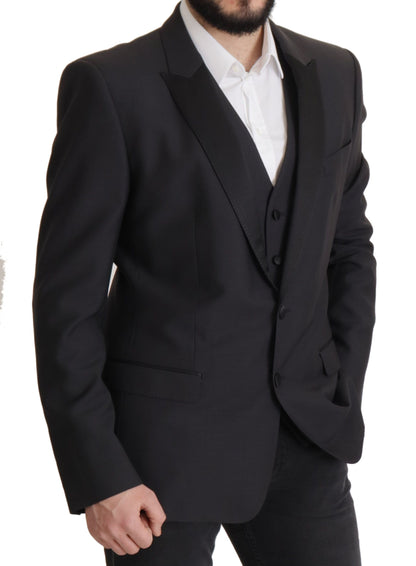 Blazer elegante de dos piezas con diseño de martini en azul oscuro de Dolce &amp; Gabbana