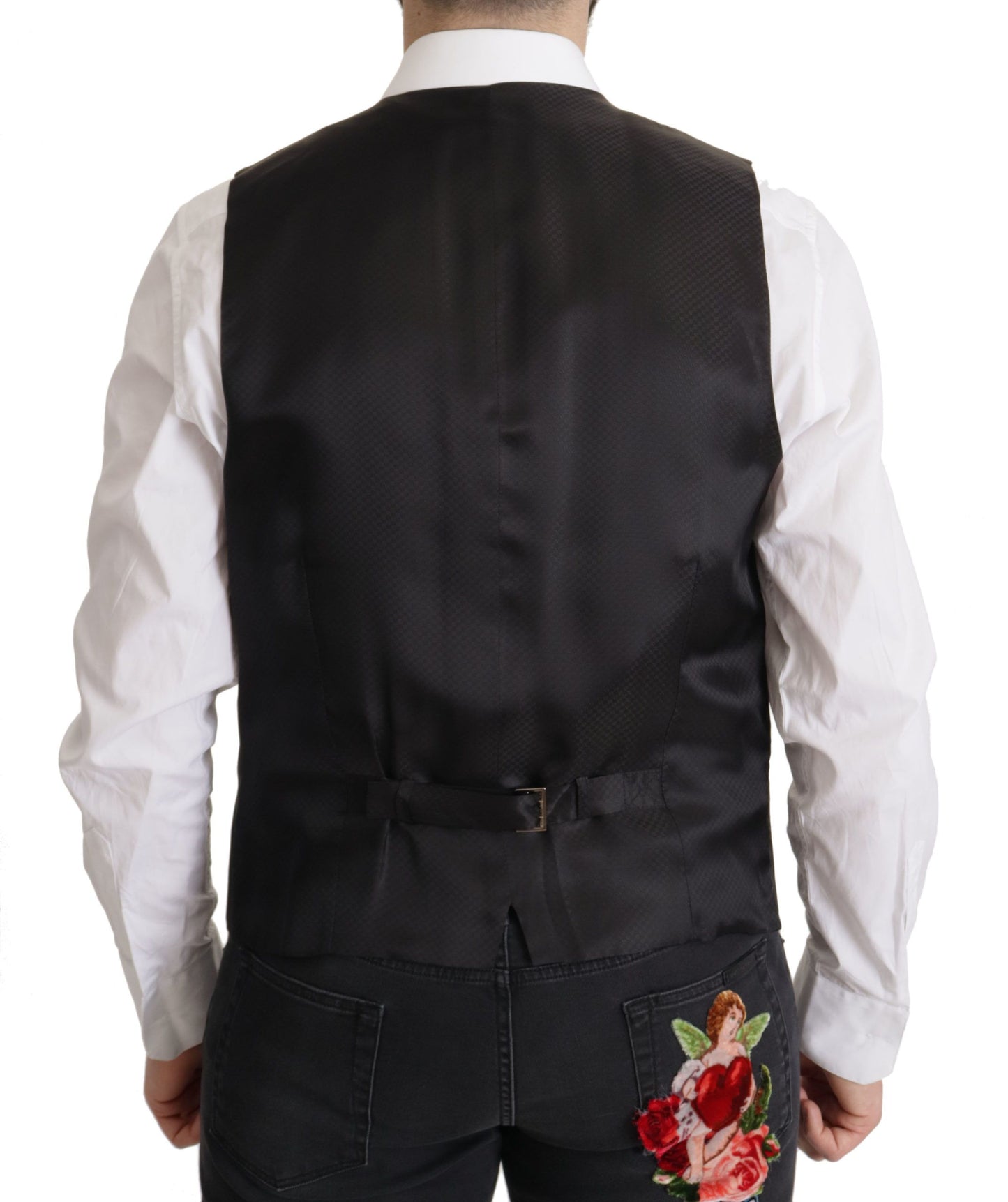 Blazer elegante de dos piezas con diseño de martini en azul oscuro de Dolce &amp; Gabbana