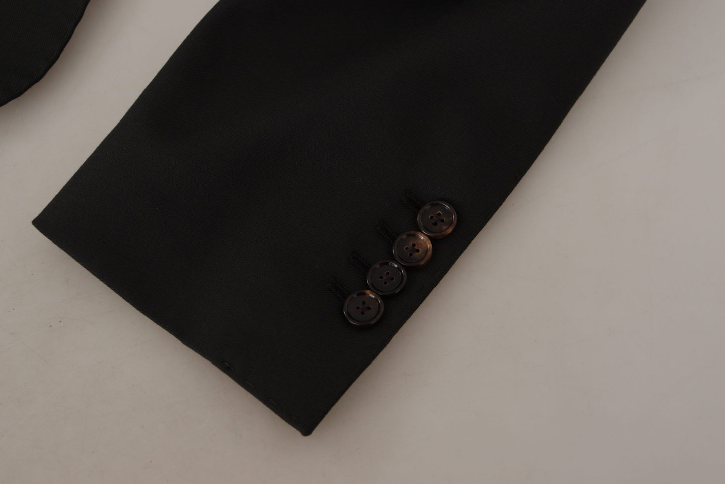 Chaqueta blazer elegante de lana negra ajustada de Dolce &amp; Gabbana