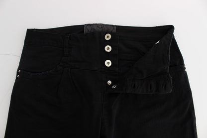 Costume National Sleek Slim Fit Black Denim Jeans