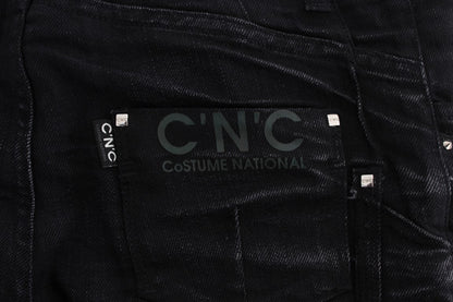 Costume National Elegant Black Slouchy Fit Jeans for Trendsetters