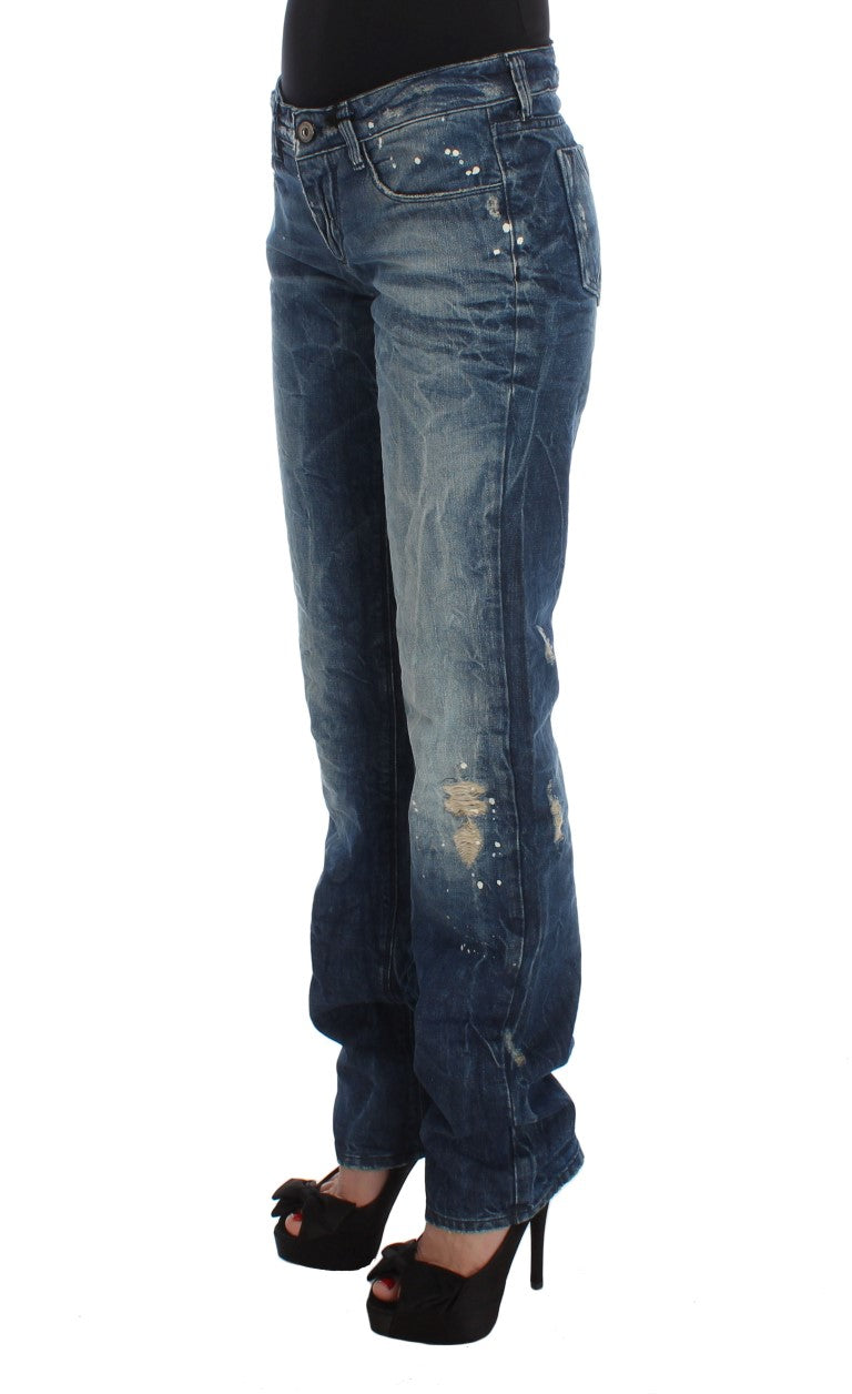 Traje nacional elegante azul regular fit denim