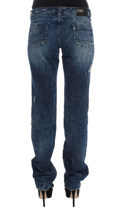 Traje nacional elegante azul regular fit denim