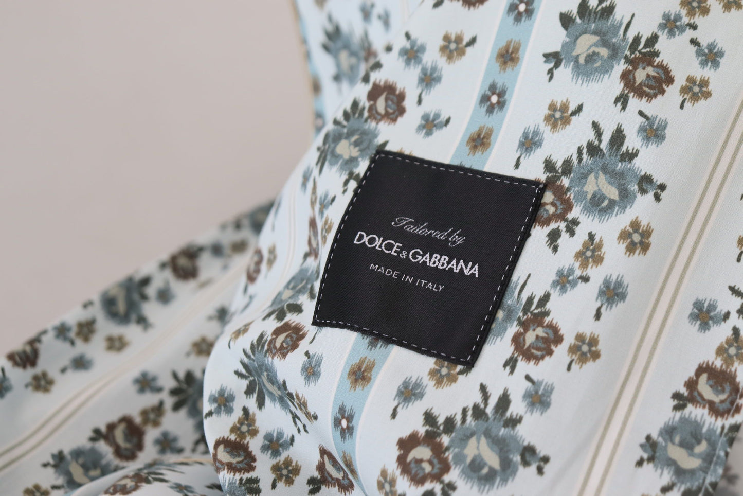 Chaqueta elegante de algodón con estampado floral de Dolce &amp; Gabbana