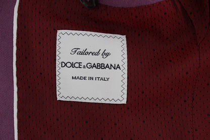 Blazer elegante de mezcla de seda y cachemira en color morado de Dolce &amp; Gabbana