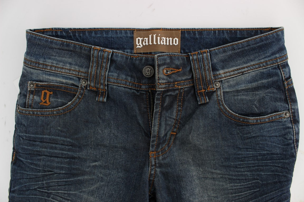 Vaqueros azules ajustados y elegantes de John Galliano