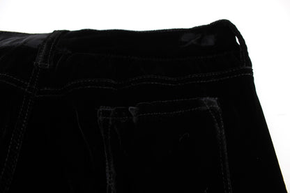 Ermanno Scervino Elegantes pantalones negros de corte slim