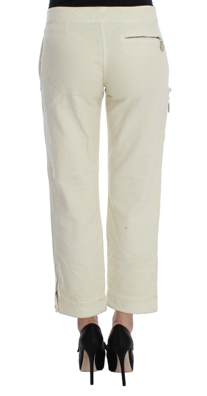 Ermanno Scervino Pantalones elegantes capri beige