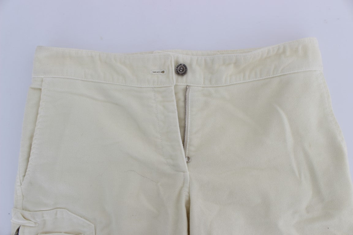 Ermanno Scervino Pantalones elegantes capri beige