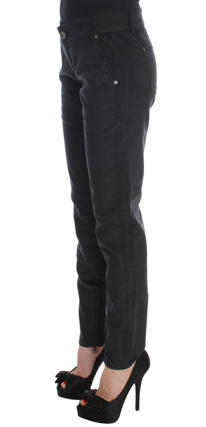 Pantalones negros de corte regular y elegantes de Ermanno Scervino