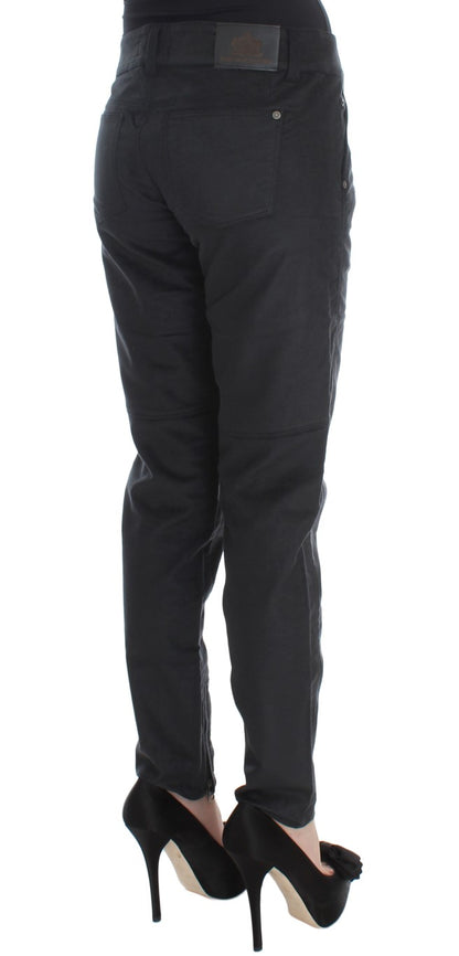 Pantalones negros de corte regular y elegantes de Ermanno Scervino