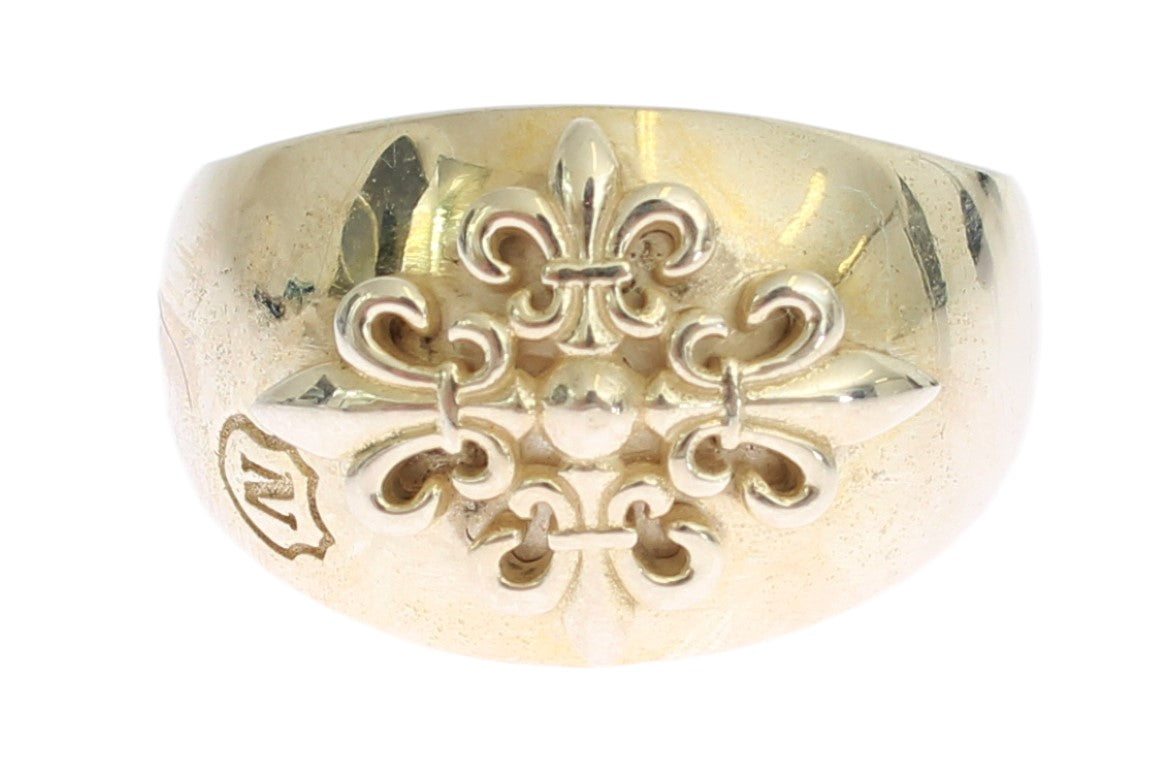 Anillo de plata con diseño llamativo de Nialaya para hombre