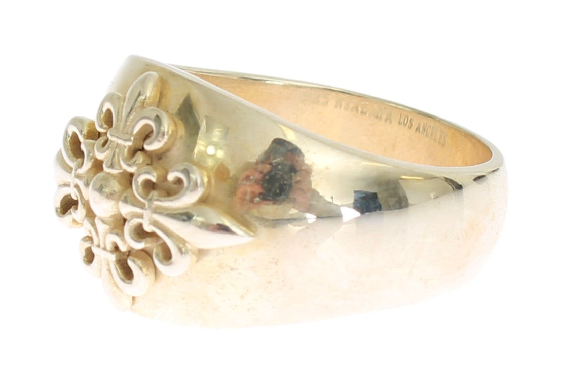 Anillo de plata con diseño llamativo de Nialaya para hombre