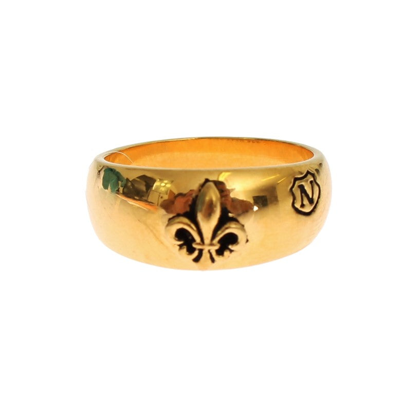 Anillo exclusivo para hombre bañado en oro de Nialaya