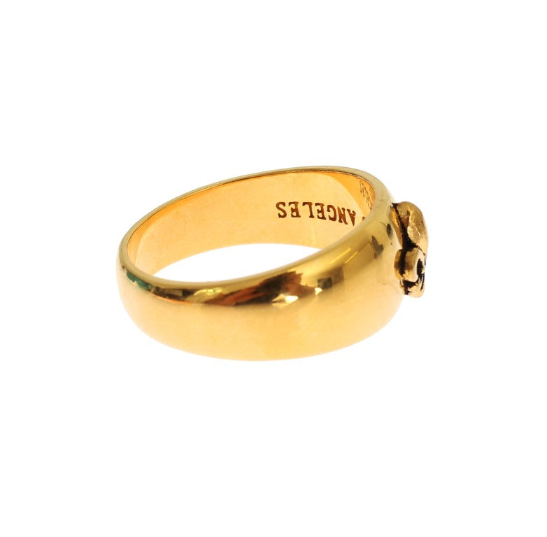 Anillo exclusivo para hombre bañado en oro de Nialaya