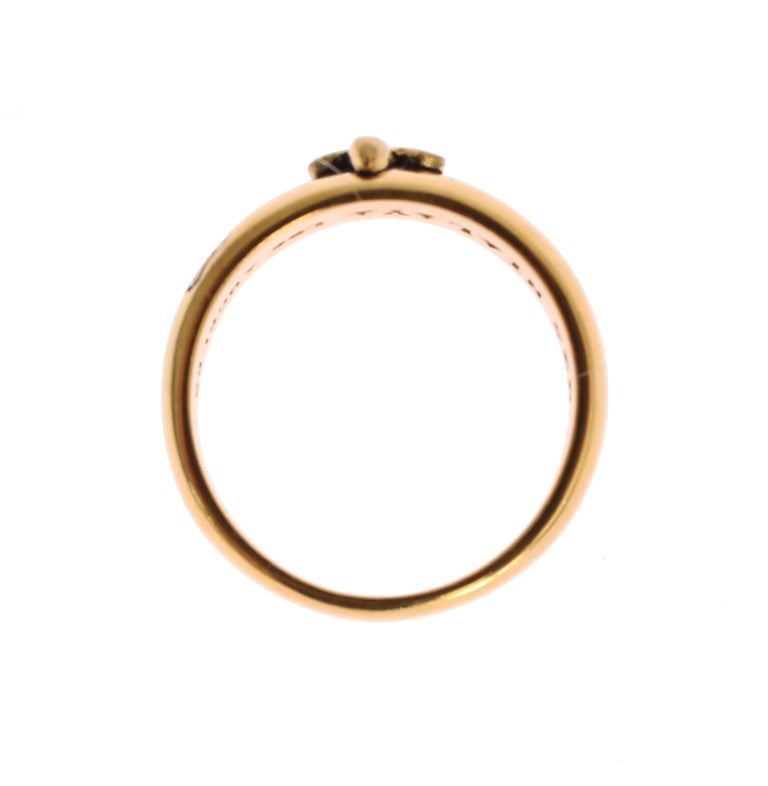 Anillo exclusivo para hombre bañado en oro de Nialaya