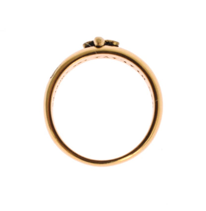 Anillo exclusivo para hombre bañado en oro de Nialaya