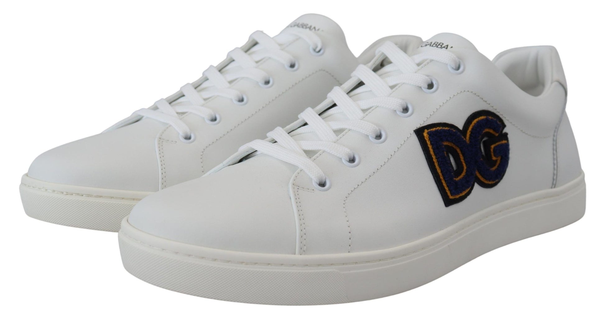 Zapatillas elegantes de piel blanca para hombre de Dolce &amp; Gabbana