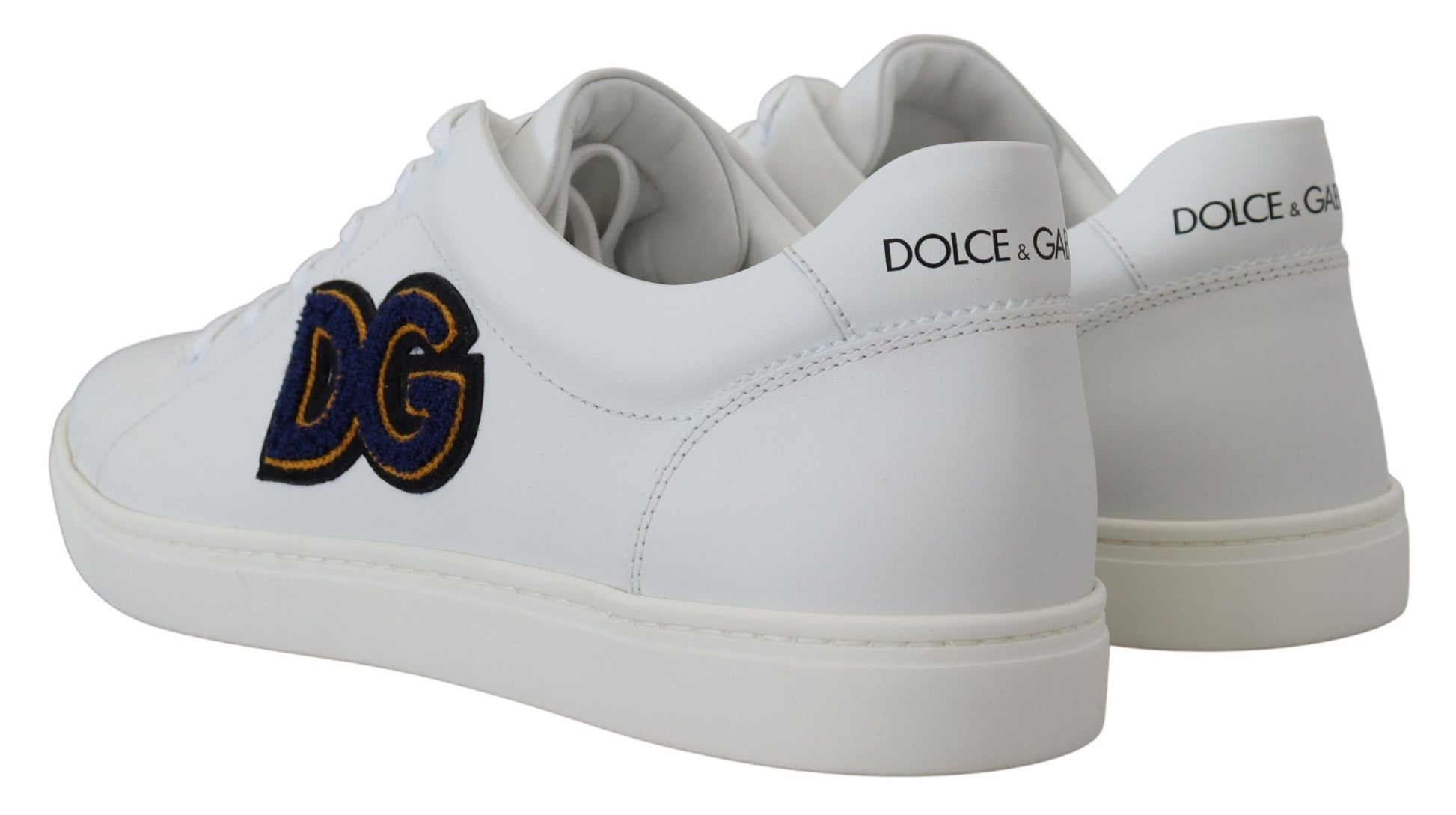 Zapatillas elegantes de piel blanca para hombre de Dolce &amp; Gabbana