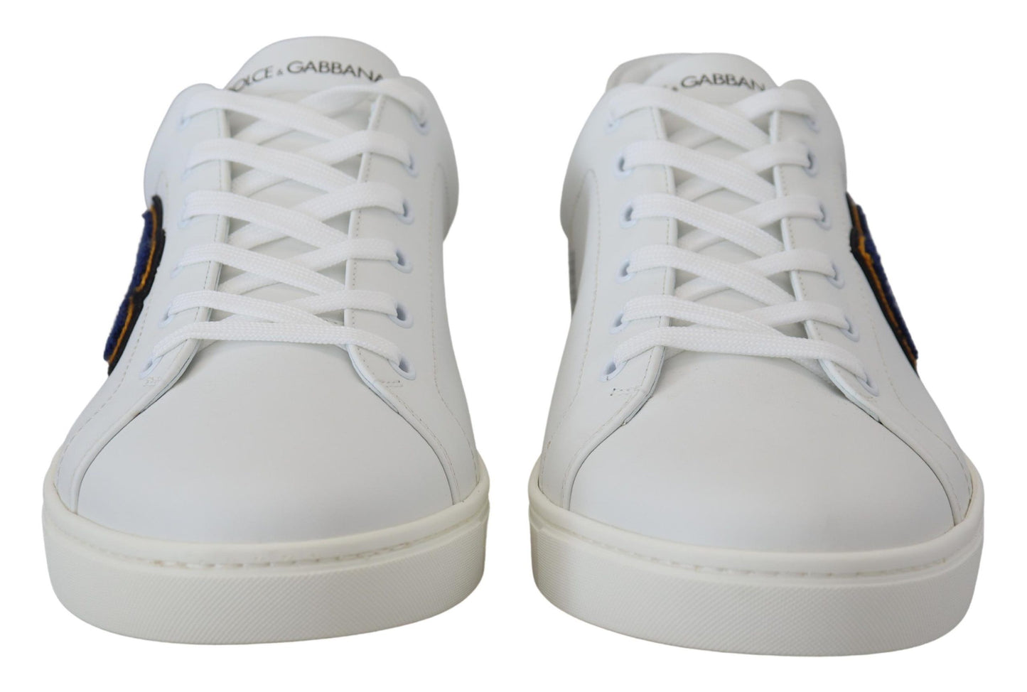 Zapatillas elegantes de piel blanca para hombre de Dolce &amp; Gabbana