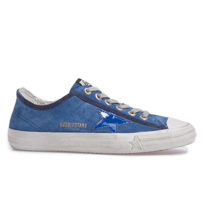 Zapatillas bajas de ante azul elegantes de Golden Goose