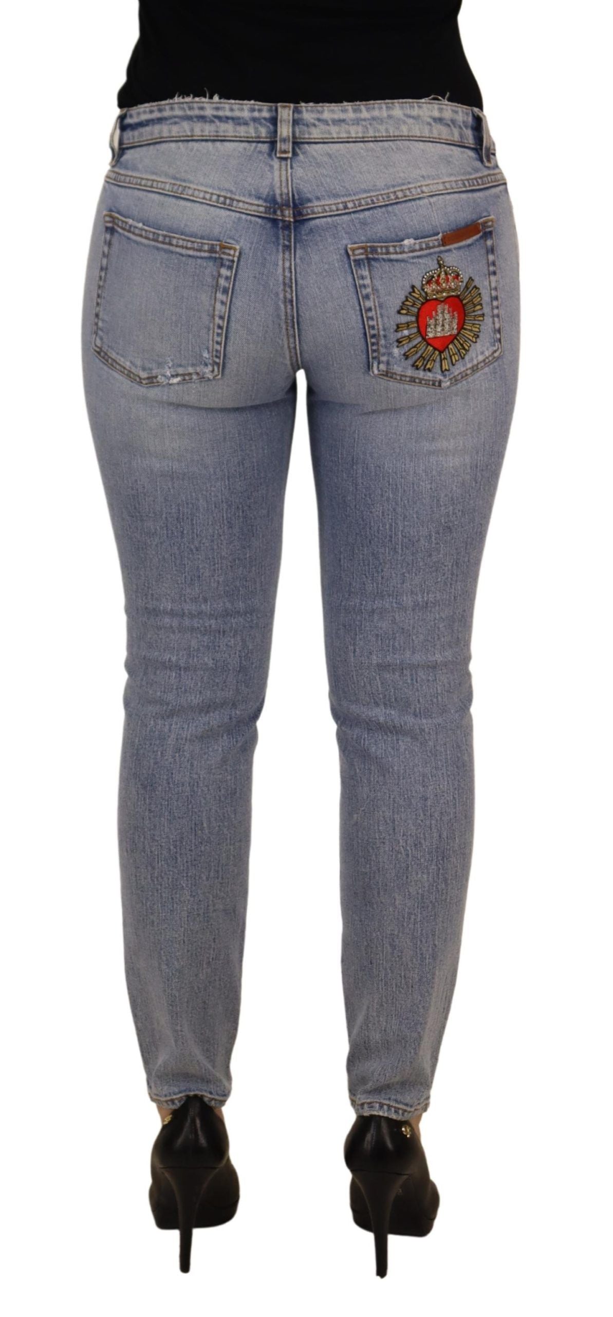 Dolce & Gabbana Elegant Skinny Fit Denim for Sophisticated Style