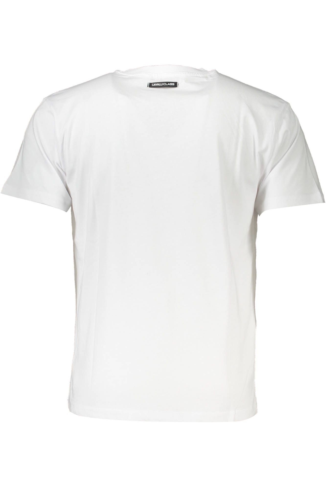 Camiseta elegante con estampado de logotipo en color blanco Cavalli Class
