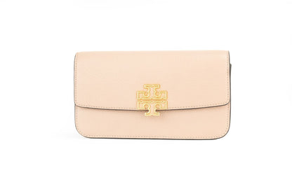 Bolso bandolera tipo cartera y cadena de cuero Meadowsweet pequeño Britten