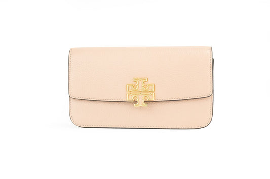 Bolso bandolera tipo cartera y cadena de cuero Meadowsweet pequeño Britten