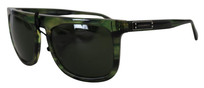 Dolce & Gabbana Chic Green Acetate Women's Sunglasses