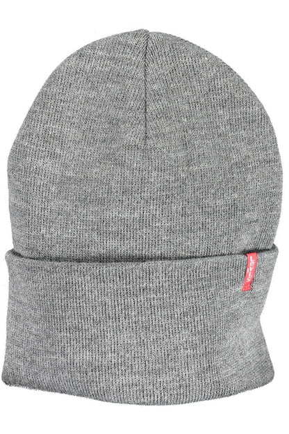 Gorra elegante con logotipo gris de Levi's