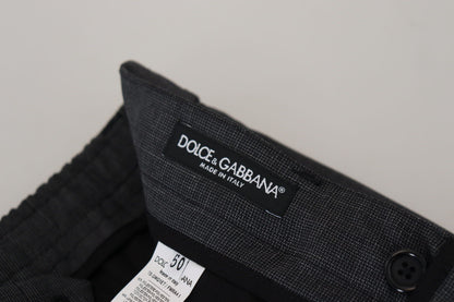 Pantalones cargo elegantes de corte entallado y cuadros de Dolce &amp; Gabbana