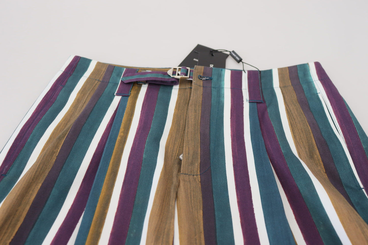 Pantalones cortos chinos multicolores elegantes de Dolce &amp; Gabbana - Corte regular