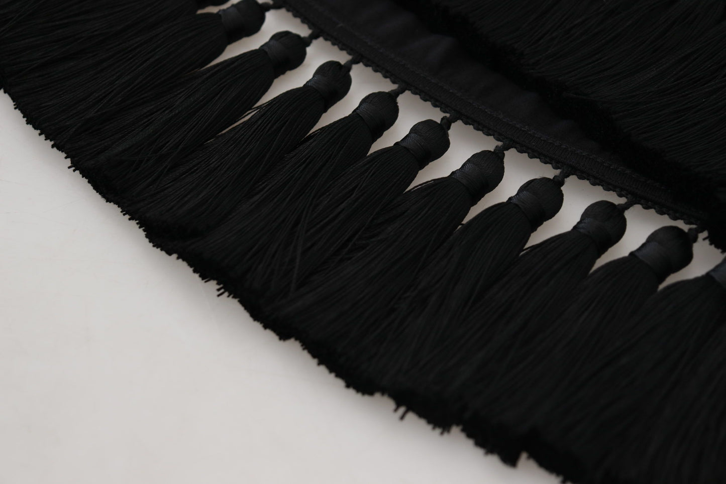 Camiseta elegante de manga corta de algodón negra de Dolce &amp; Gabbana