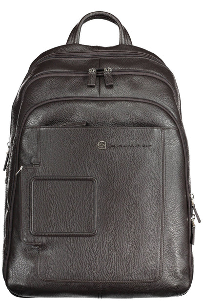 Mochila elegante de piel con compartimento para portátil de Piquadro