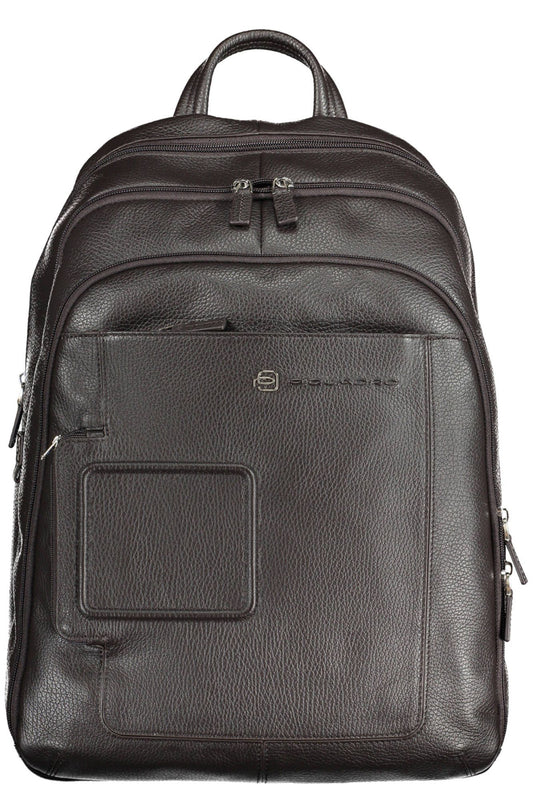 Mochila elegante de piel con compartimento para portátil de Piquadro
