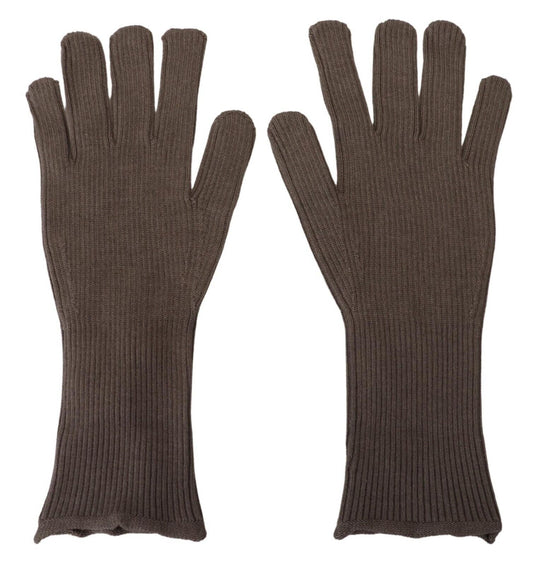 Guantes de invierno elegantes en mezcla de cachemira y seda